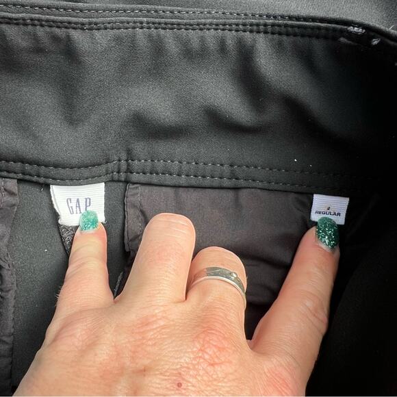 Pair 2 Gap Black and Navy High Waist Uniform Pants Size 2 - Picture 6 of 11